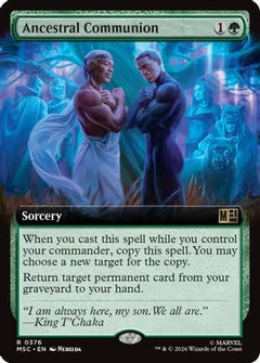 Ancestral Communion (Extended Art) (MSC-376) - Commander: Marvel Super Heroes Foil-1