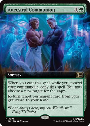 Ancestral Communion (Extended Art) (MSC-376) - Commander: Marvel Super Heroes-1