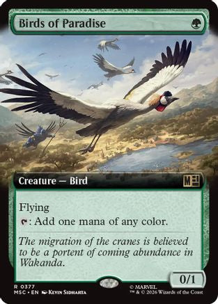 Birds of Paradise (Extended Art) (MSC-377) - Commander: Marvel Super Heroes Foil-1