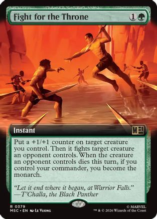 Fight for the Throne (Extended Art) (MSC-379) - Commander: Marvel Super Heroes Foil-1