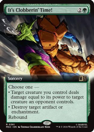 It's Clobberin' Time! (Extended Art) (MSC-381) - Commander: Marvel Super Heroes Foil-1