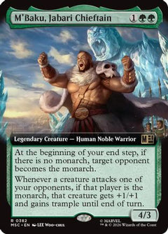 M'Baku, Jabari Chieftain (Extended Art) (MSC-382) - Commander: Marvel Super Heroes Foil-1