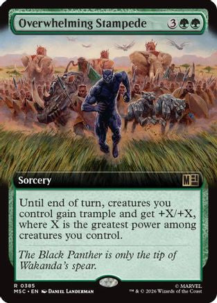 Overwhelming Stampede (Extended Art) (MSC-385) - Commander: Marvel Super Heroes Foil-1