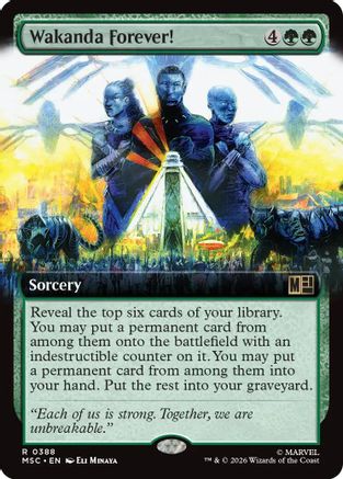 Wakanda Forever! (Extended Art) (MSC-388) - Commander: Marvel Super Heroes Foil-1