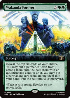 Wakanda Forever! (Extended Art) (MSC-388) - Commander: Marvel Super Heroes Foil-1