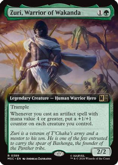 Zuri, Warrior of Wakanda (Extended Art) (MSC-389) - Commander: Marvel Super Heroes-1