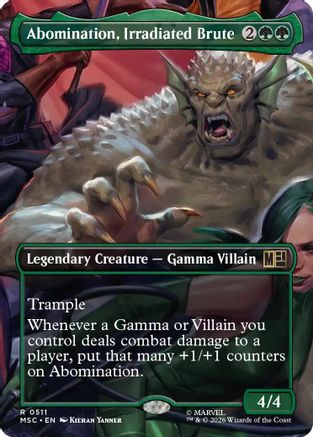 Abomination, Irradiated Brute (Borderless) (MSC-511) - Commander: Marvel Super Heroes Foil-1