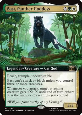 Bast, Panther Goddess (Extended Art) (MSC-392) - Commander: Marvel Super Heroes-1