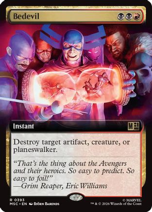 Bedevil (Extended Art) (MSC-393) - Commander: Marvel Super Heroes Foil-1