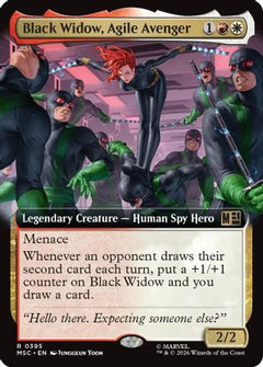Black Widow, Agile Avenger (Extended Art) (MSC-395) - Commander: Marvel Super Heroes Foil-1
