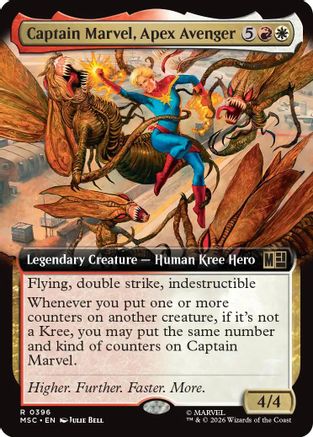 Captain Marvel, Apex Avenger (Extended Art) (MSC-396) - Commander: Marvel Super Heroes-1