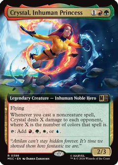 Crystal, Inhuman Princess (Extended Art) (MSC-398) - Commander: Marvel Super Heroes-1