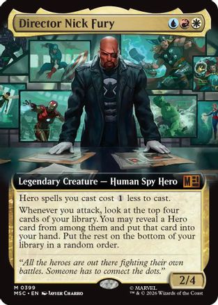 Director Nick Fury (Extended Art) (MSC-399) - Commander: Marvel Super Heroes-1