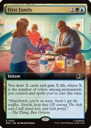 First Family (Extended Art) (MSC-401) - Commander: Marvel Super Heroes-1