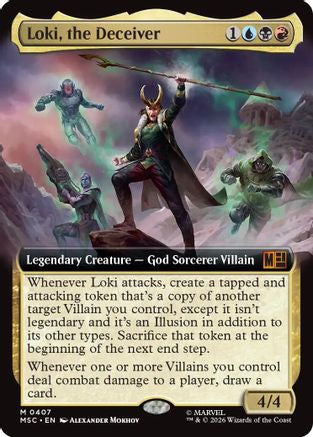 Loki, the Deceiver (Extended Art) (MSC-407) - Commander: Marvel Super Heroes Foil-1