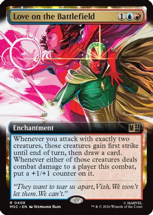 Love on the Battlefield (Extended Art) (MSC-408) - Commander: Marvel Super Heroes-1
