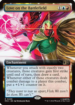 Love on the Battlefield (Extended Art) (MSC-408) - Commander: Marvel Super Heroes Foil-1