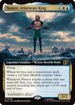 Namor, Atlantean King (Extended Art) (MSC-409) - Commander: Marvel Super Heroes-1