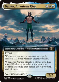 Namor, Atlantean King (Extended Art) (MSC-409) - Commander: Marvel Super Heroes Foil-1