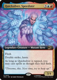 Quicksilver, Speedster (Extended Art) (MSC-412) - Commander: Marvel Super Heroes Foil-1