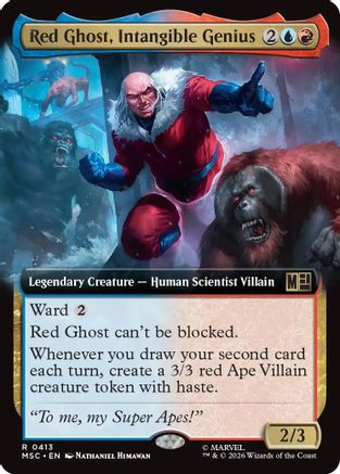 Red Ghost, Intangible Genius (Extended Art) (MSC-413) - Commander: Marvel Super Heroes-1