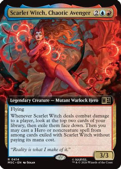 Scarlet Witch, Chaotic Avenger (Extended Art) (MSC-414) - Commander: Marvel Super Heroes-1