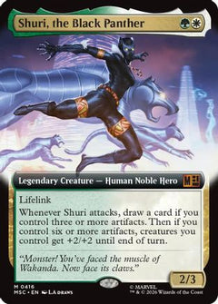Shuri, the Black Panther (Extended Art) (MSC-416) - Commander: Marvel Super Heroes Foil-1