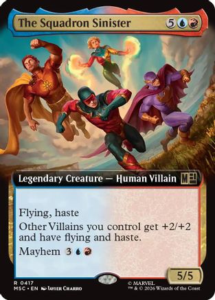 The Squadron Sinister (Extended Art) (MSC-417) - Commander: Marvel Super Heroes Foil-1