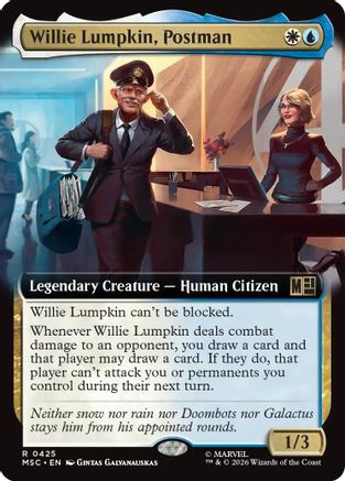 Willie Lumpkin, Postman (Extended Art) (MSC-425) - Commander: Marvel Super Heroes-1