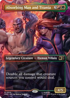 Absorbing Man and Titania (Borderless) (MSC-510) - Commander: Marvel Super Heroes Foil-1