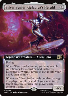 Silver Surfer, Galactus's Herald (Extended Art) (MSC-293) - Commander: Marvel Super Heroes-1