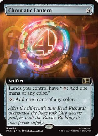 Chromatic Lantern (Extended Art) (MSC-428) - Commander: Marvel Super Heroes-1