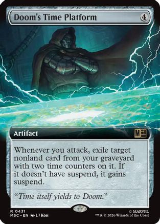 Doom's Time Platform (Extended Art) (MSC-431) - Commander: Marvel Super Heroes Foil-1
