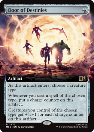 Door of Destinies (Extended Art) (MSC-432) - Commander: Marvel Super Heroes Foil-1