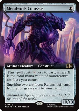Metalwork Colossus (Extended Art) (MSC-442) - Commander: Marvel Super Heroes-1