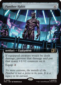 Panther Habit (Extended Art) (MSC-446) - Commander: Marvel Super Heroes-1