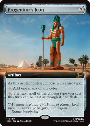 Progenitor's Icon (Extended Art) (MSC-449) - Commander: Marvel Super Heroes Foil-1