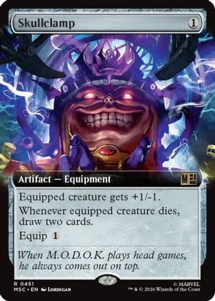 Skullclamp (Extended Art) (MSC-451) - Commander: Marvel Super Heroes-1