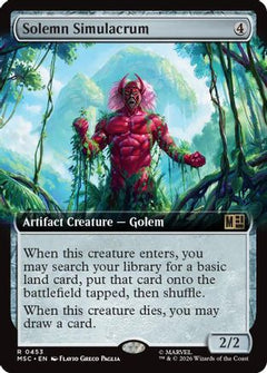 Solemn Simulacrum (Extended Art) (MSC-453) - Commander: Marvel Super Heroes Foil-1