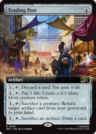 Trading Post (Extended Art) (MSC-455) - Commander: Marvel Super Heroes Foil-1