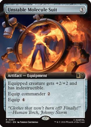 Unstable Molecule Suit (Extended Art) (MSC-457) - Commander: Marvel Super Heroes Foil-1