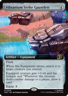 Vibranium Strike Gauntlets (Extended Art) (MSC-459) - Commander: Marvel Super Heroes Foil-1