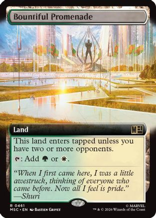Bountiful Promenade (Extended Art) (MSC-461) - Commander: Marvel Super Heroes-1