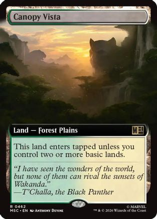 Canopy Vista (Extended Art) (MSC-462) - Commander: Marvel Super Heroes-1