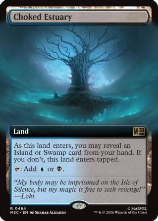 Choked Estuary (Extended Art) (MSC-464) - Commander: Marvel Super Heroes Foil-1