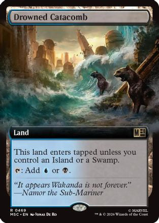 Drowned Catacomb (Extended Art) (MSC-469) - Commander: Marvel Super Heroes Foil-1