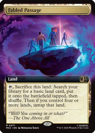 Fabled Passage (Extended Art) (MSC-471) - Commander: Marvel Super Heroes-1