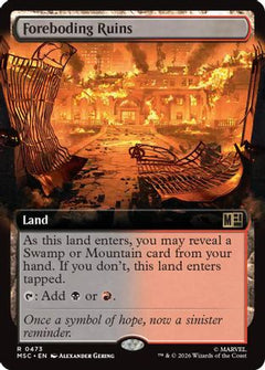 Foreboding Ruins (Extended Art) (MSC-473) - Commander: Marvel Super Heroes-1