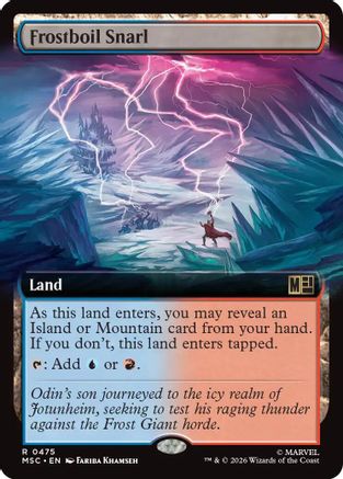 Frostboil Snarl (Extended Art) (MSC-475) - Commander: Marvel Super Heroes-1
