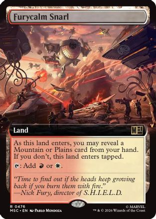 Furycalm Snarl (Extended Art) (MSC-476) - Commander: Marvel Super Heroes-1
